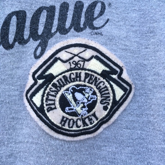 Pittsburgh Penguins G-III 4her by Carl Banks Large Gray Full Zip Hoodie NHL Read - Picture 5 of 9